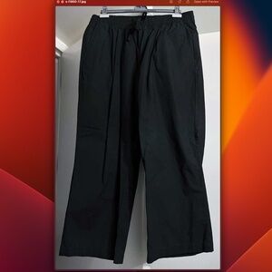 Muji Unisex Oversize Black Pants (L)